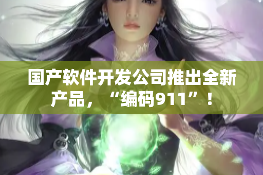 国产软件开发公司推出全新产品，“编码911”！