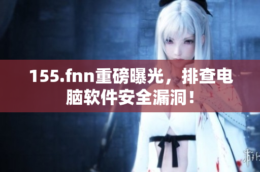 155.fnn重磅曝光，排查电脑软件安全漏洞！