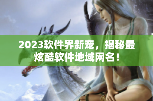2023软件界新宠，揭秘最炫酷软件地域网名！