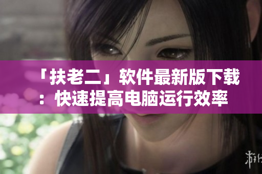 「扶老二」软件最新版下载：快速提高电脑运行效率