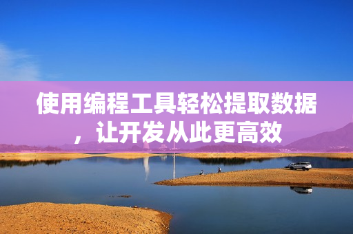 使用编程工具轻松提取数据，让开发从此更高效
