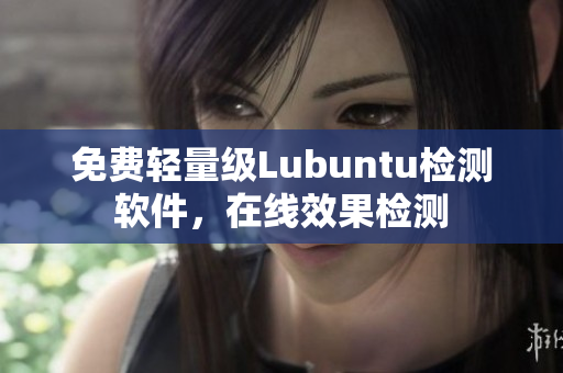 免费轻量级Lubuntu检测软件，在线效果检测