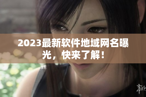 2023最新软件地域网名曝光，快来了解！