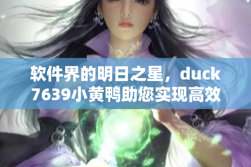 软件界的明日之星，duck7639小黄鸭助您实现高效开发