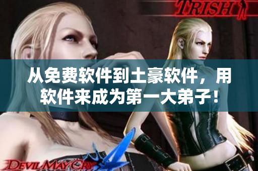 从免费软件到土豪软件，用软件来成为第一大弟子！