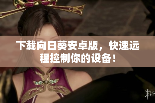 下载向日葵安卓版，快速远程控制你的设备！