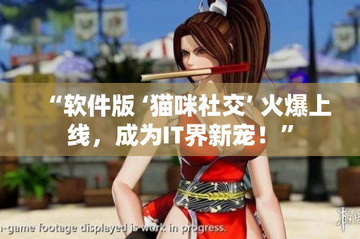 “软件版 ‘猫咪社交’ 火爆上线，成为IT界新宠！”
