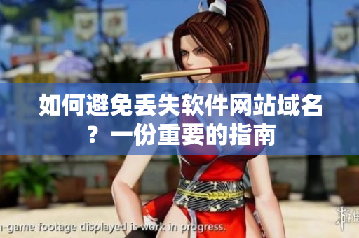 如何避免丢失软件网站域名？一份重要的指南