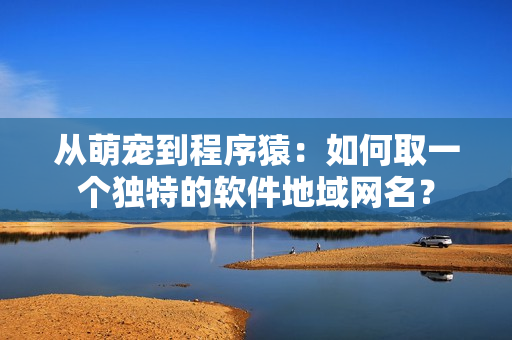从萌宠到程序猿：如何取一个独特的软件地域网名？