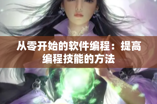 从零开始的软件编程：提高编程技能的方法