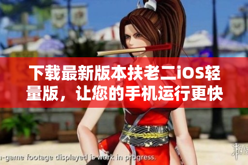 下载最新版本扶老二iOS轻量版，让您的手机运行更快更稳定