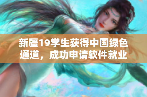 新疆19学生获得中国绿色通道，成功申请软件就业