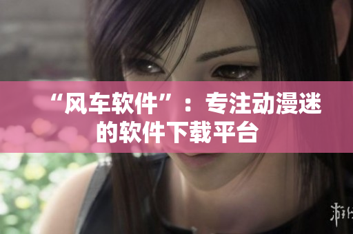 “风车软件”：专注动漫迷的软件下载平台