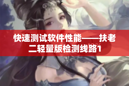 快速测试软件性能——扶老二轻量版检测线路1