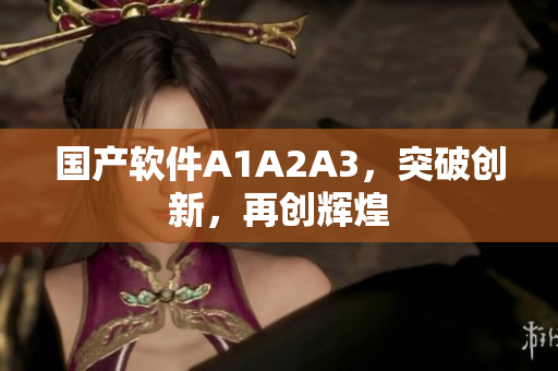 国产软件A1A2A3，突破创新，再创辉煌