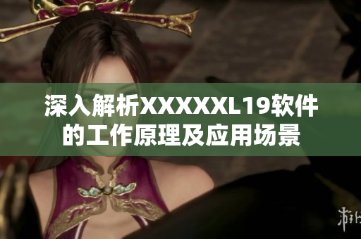 深入解析XXXXXL19软件的工作原理及应用场景