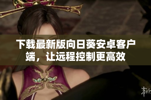 下载最新版向日葵安卓客户端，让远程控制更高效