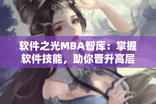 软件之光MBA智库：掌握软件技能，助你晋升高层