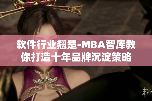 软件行业翘楚-MBA智库教你打造十年品牌沉淀策略