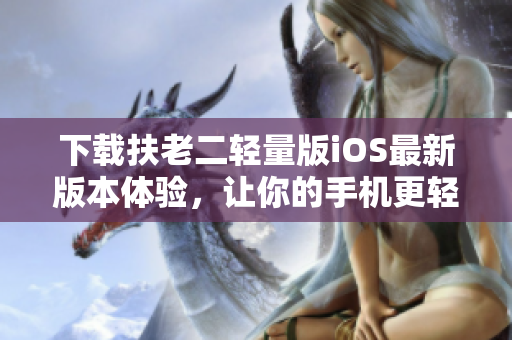 下载扶老二轻量版iOS最新版本体验，让你的手机更轻盈！
