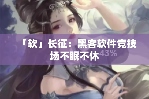 「软」长征：黑客软件竞技场不眠不休