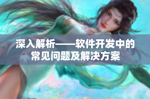 深入解析——软件开发中的常见问题及解决方案