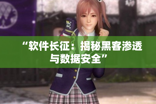 “软件长征：揭秘黑客渗透与数据安全”