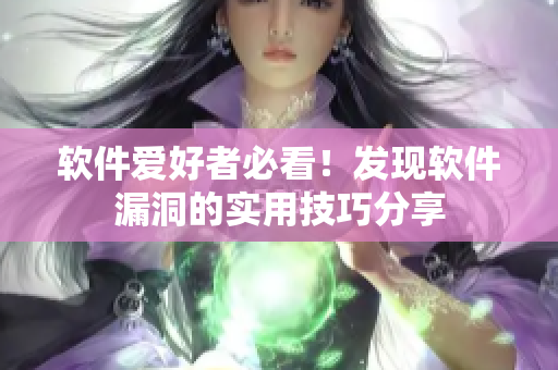 软件爱好者必看！发现软件漏洞的实用技巧分享