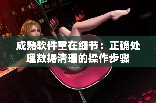 成熟软件重在细节：正确处理数据清理的操作步骤
