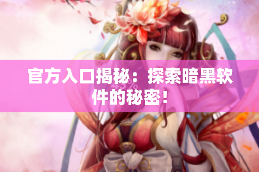 官方入口揭秘：探索暗黑软件的秘密！