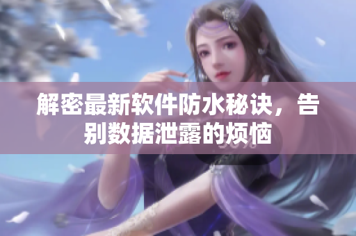解密最新软件防水秘诀，告别数据泄露的烦恼