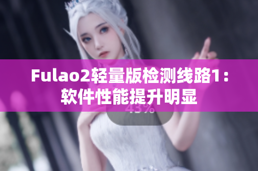 Fulao2轻量版检测线路1：软件性能提升明显