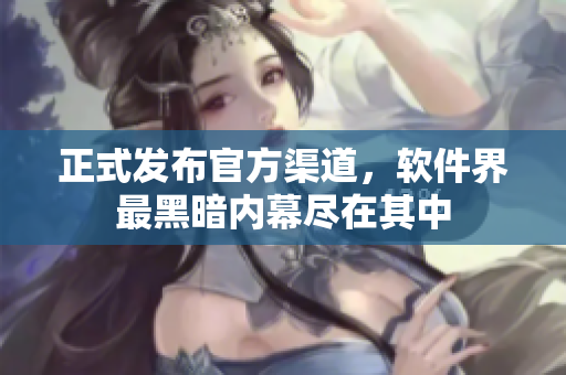 正式发布官方渠道，软件界最黑暗内幕尽在其中