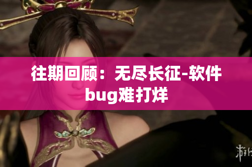 往期回顾：无尽长征-软件bug难打烊