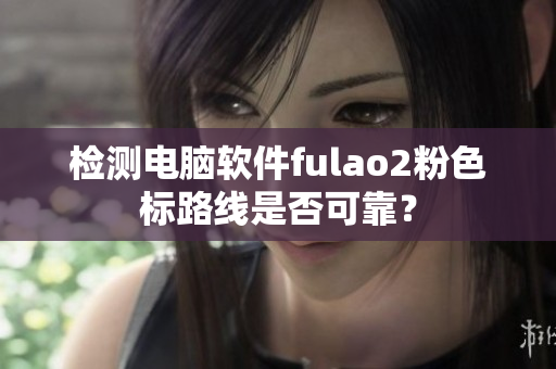 检测电脑软件fulao2粉色标路线是否可靠？