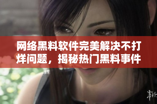 网络黑料软件完美解决不打烊问题，揭秘热门黑料事件